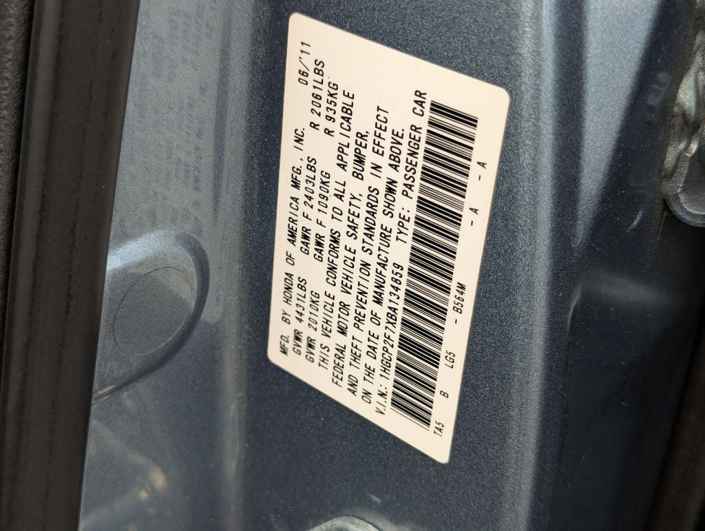 2011 Honda Accord EX 2.4