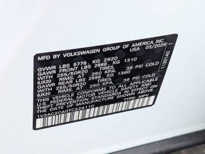 2026 Volkswagen Atlas Cross Sport 2.0T SEL R-Line Black