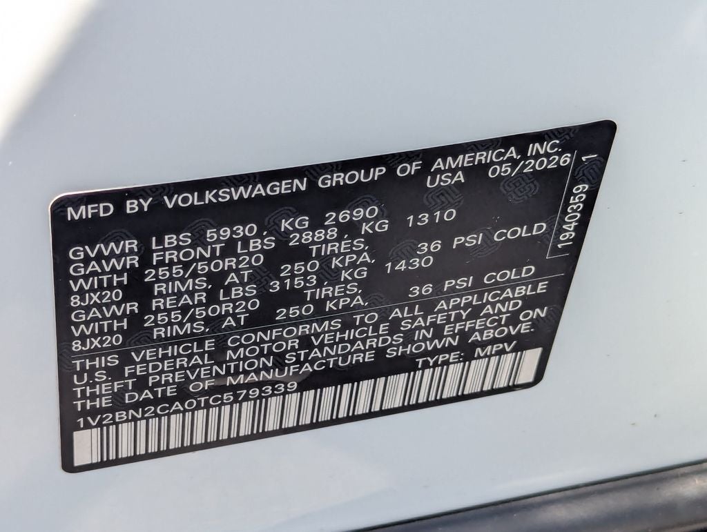 2026 Volkswagen Atlas 2.0T SEL
