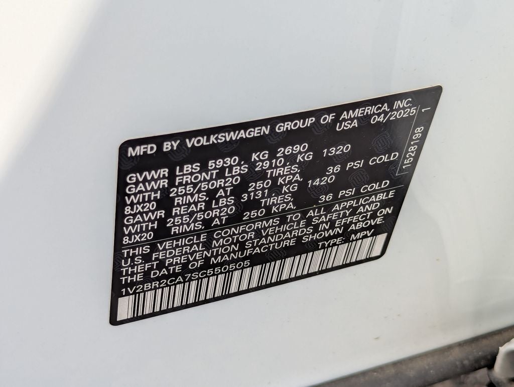 2025 Volkswagen Atlas 2.0T SEL