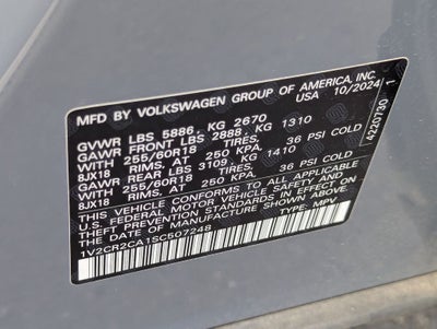 2025 Volkswagen Atlas 2.0T Peak Edition