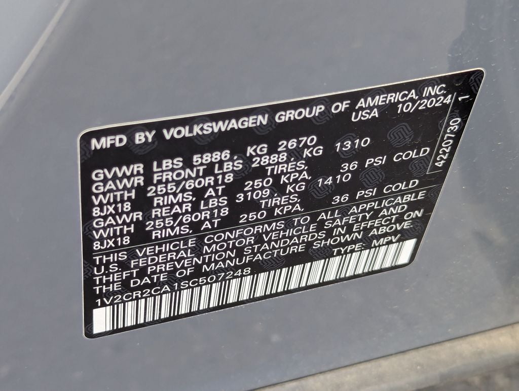 2025 Volkswagen Atlas 2.0T Peak Edition