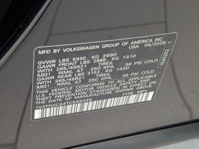 2026 Volkswagen Atlas 2.0T SEL Premium R-Line