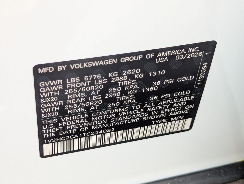 2026 Volkswagen Atlas Cross Sport 2.0T SE W/TECHNOLOGY