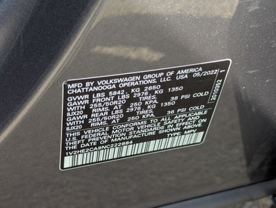 2022 Volkswagen Atlas Cross Sport 3.6L V6 SE w/Technology