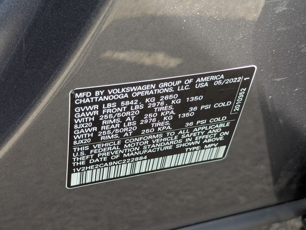 2022 Volkswagen Atlas Cross Sport 3.6L V6 SE w/Technology