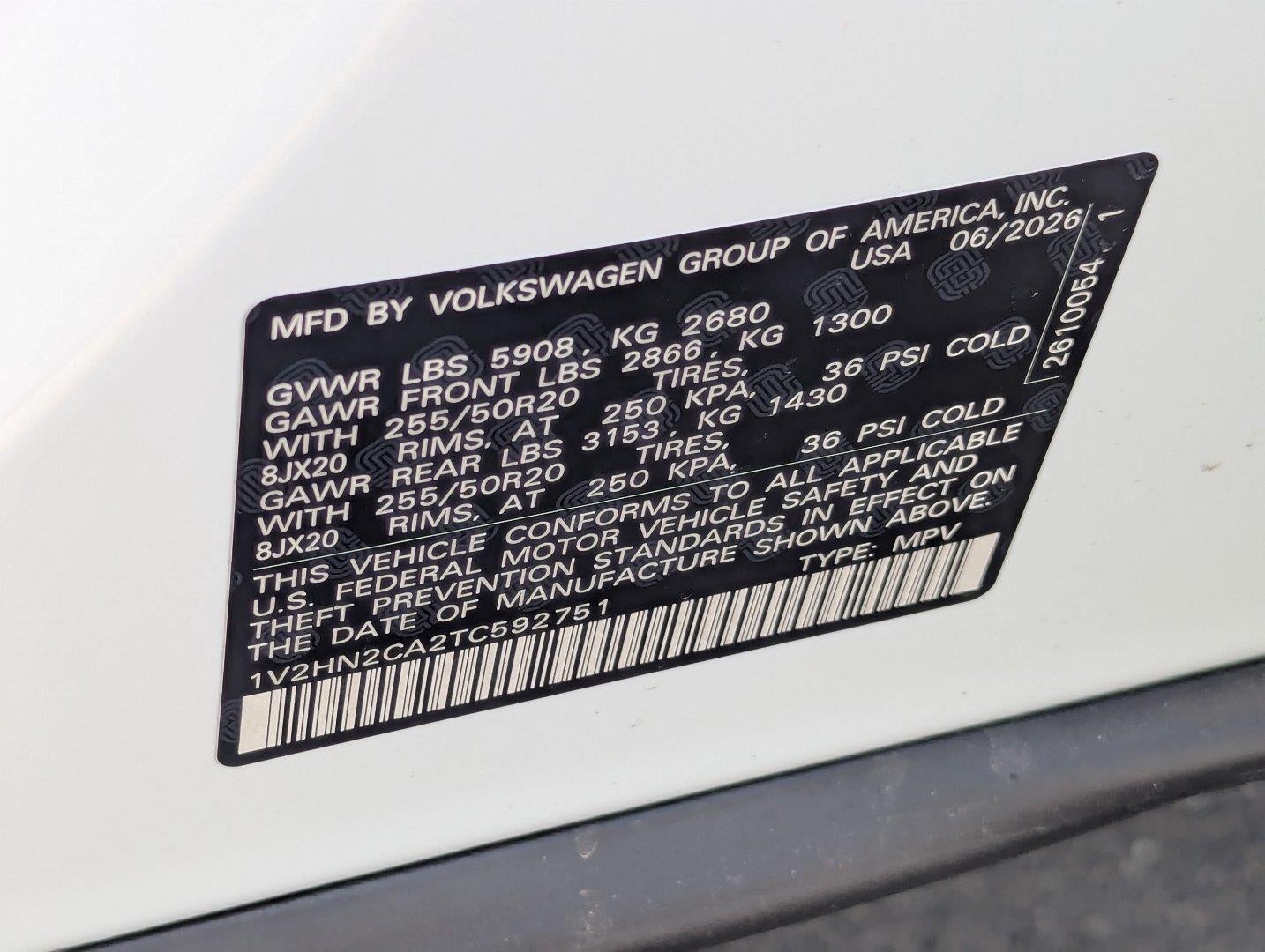 2026 Volkswagen Atlas 2.0T SE W/TECHNOLOGY