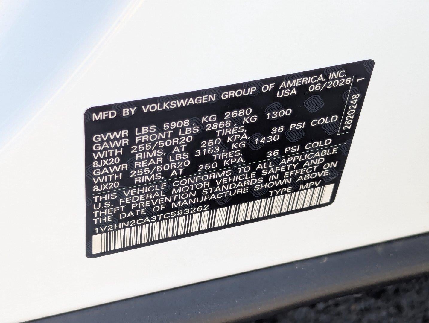 2026 Volkswagen Atlas 2.0T SE W/TECHNOLOGY