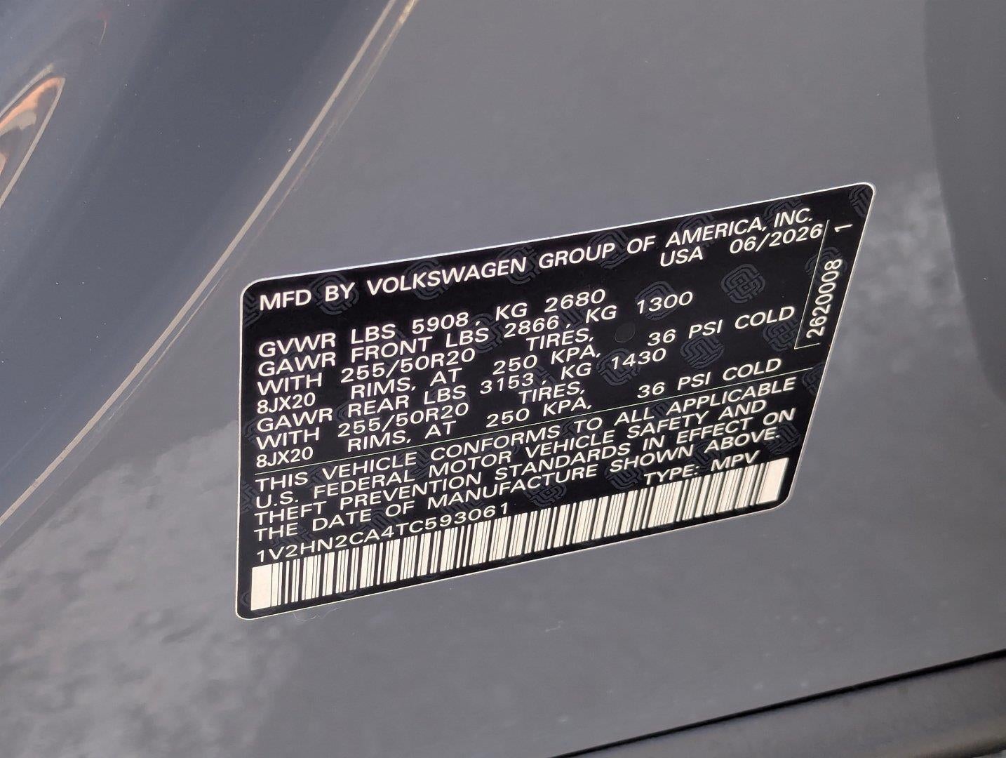 2026 Volkswagen Atlas 2.0T SE W/TECHNOLOGY