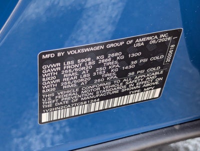 2026 Volkswagen Atlas 2.0T SE W/TECHNOLOGY