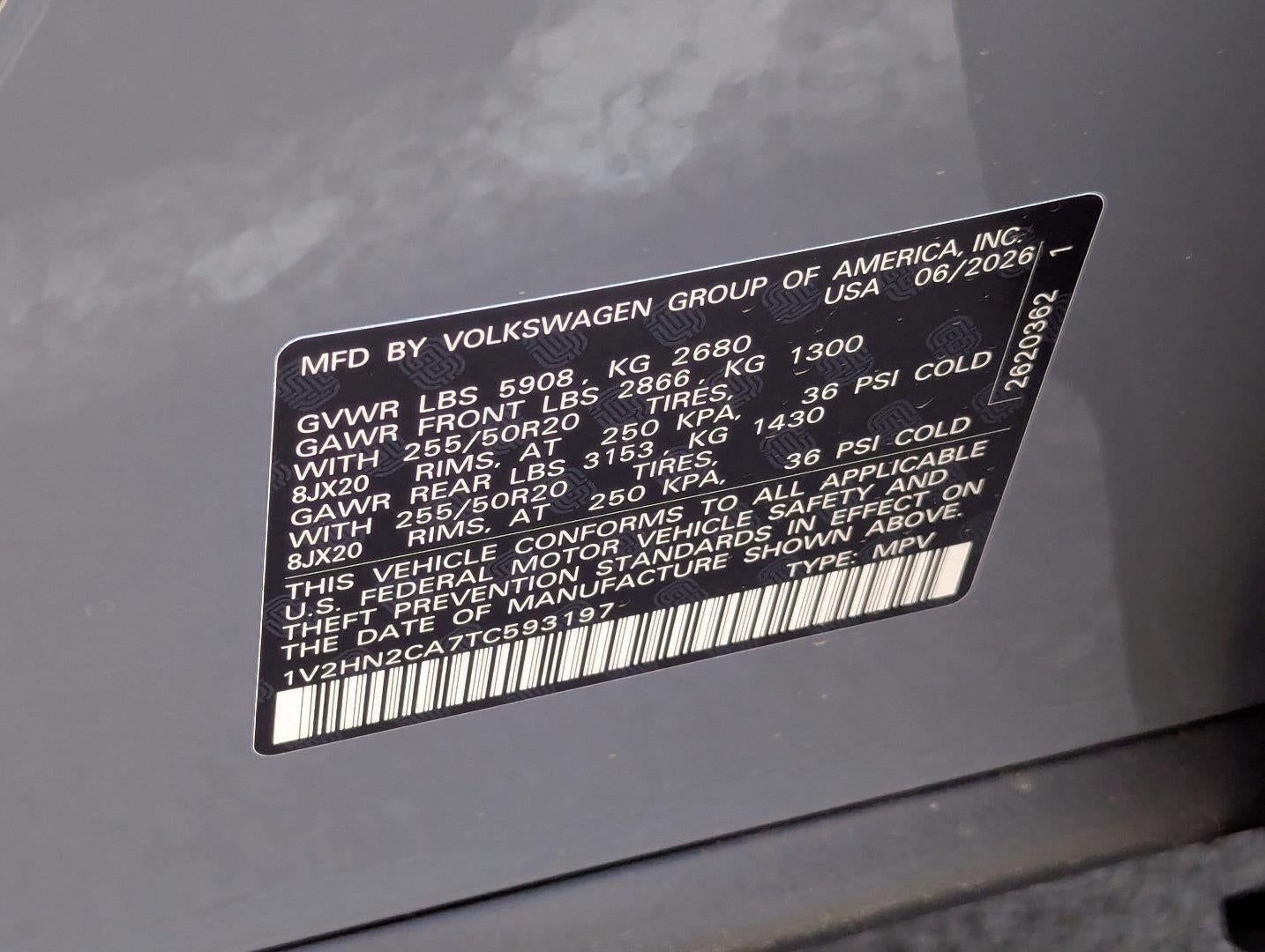 2026 Volkswagen Atlas 2.0T SE W/TECHNOLOGY