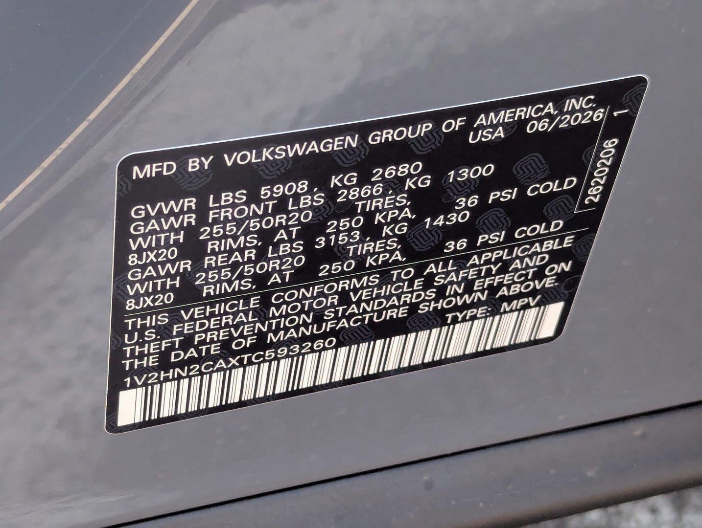 2026 Volkswagen Atlas 2.0T SE W/TECHNOLOGY
