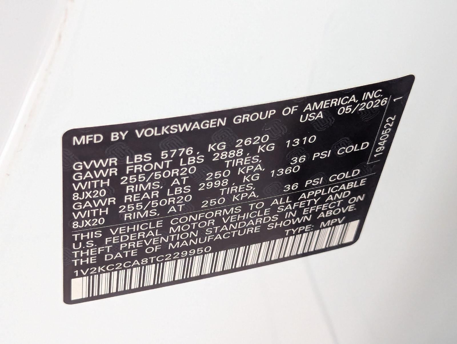 2026 Volkswagen Atlas Cross Sport 2.0T SE W/TECHNOLOGY