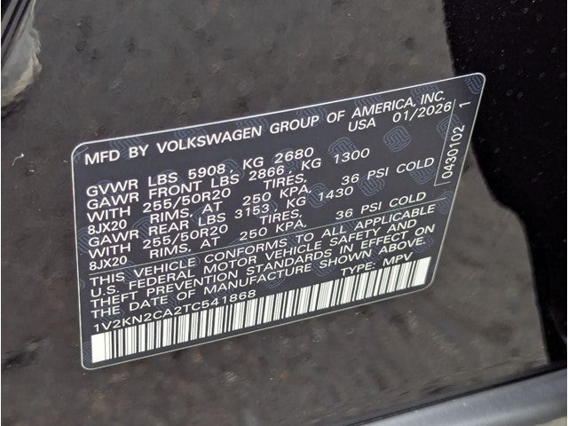 2026 Volkswagen Atlas 2.0T SE W/TECHNOLOGY