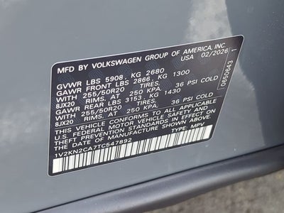 2026 Volkswagen Atlas 2.0T SE w/Technology