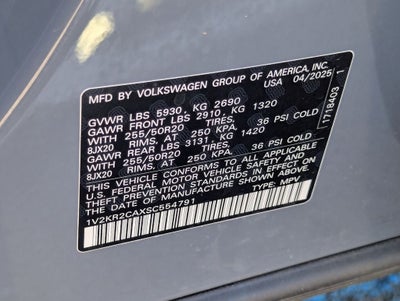 2025 Volkswagen Atlas 2.0T SE w/Technology