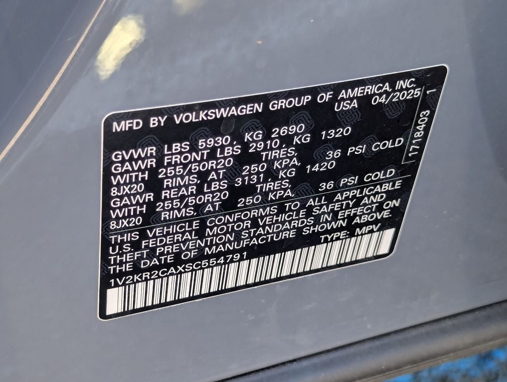 2025 Volkswagen Atlas 2.0T SE w/Technology