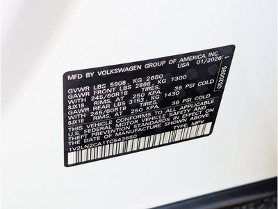 2026 Volkswagen Atlas 2.0T SE