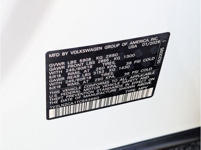 2026 Volkswagen Atlas 2.0T SE