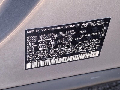 2026 Volkswagen Atlas 2.0T SE