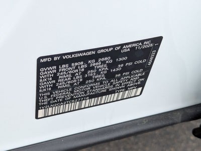 2026 Volkswagen Atlas 2.0T SE