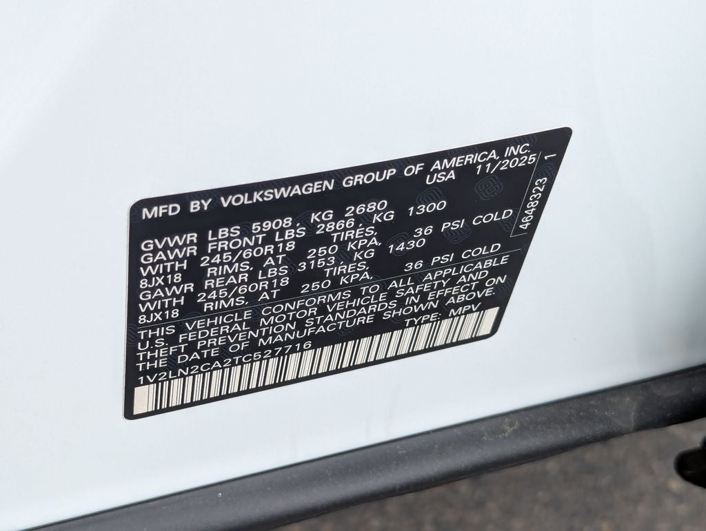 2026 Volkswagen Atlas 2.0T SE