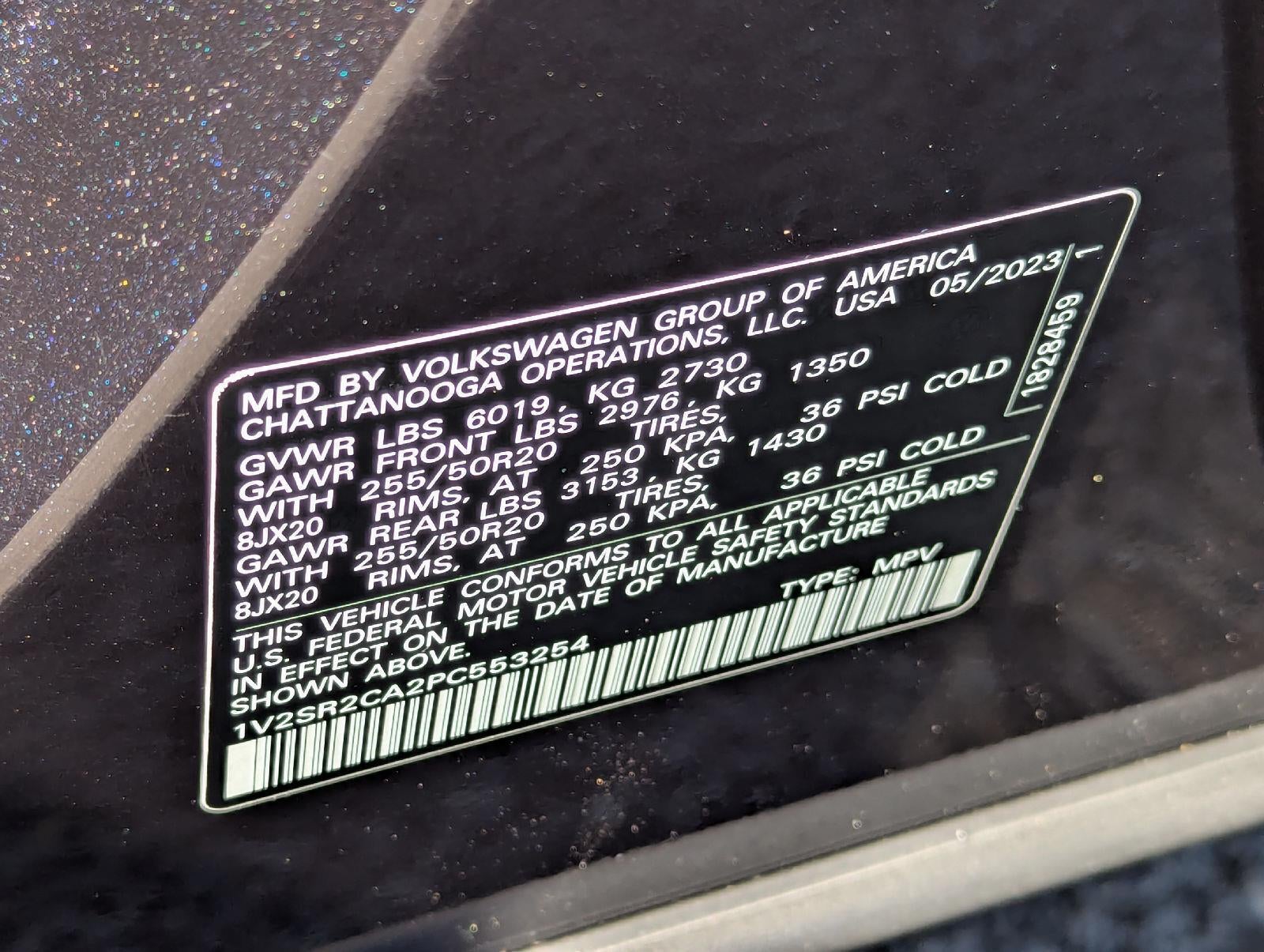 2023 Volkswagen Atlas 3.6L V6 SEL R-Line