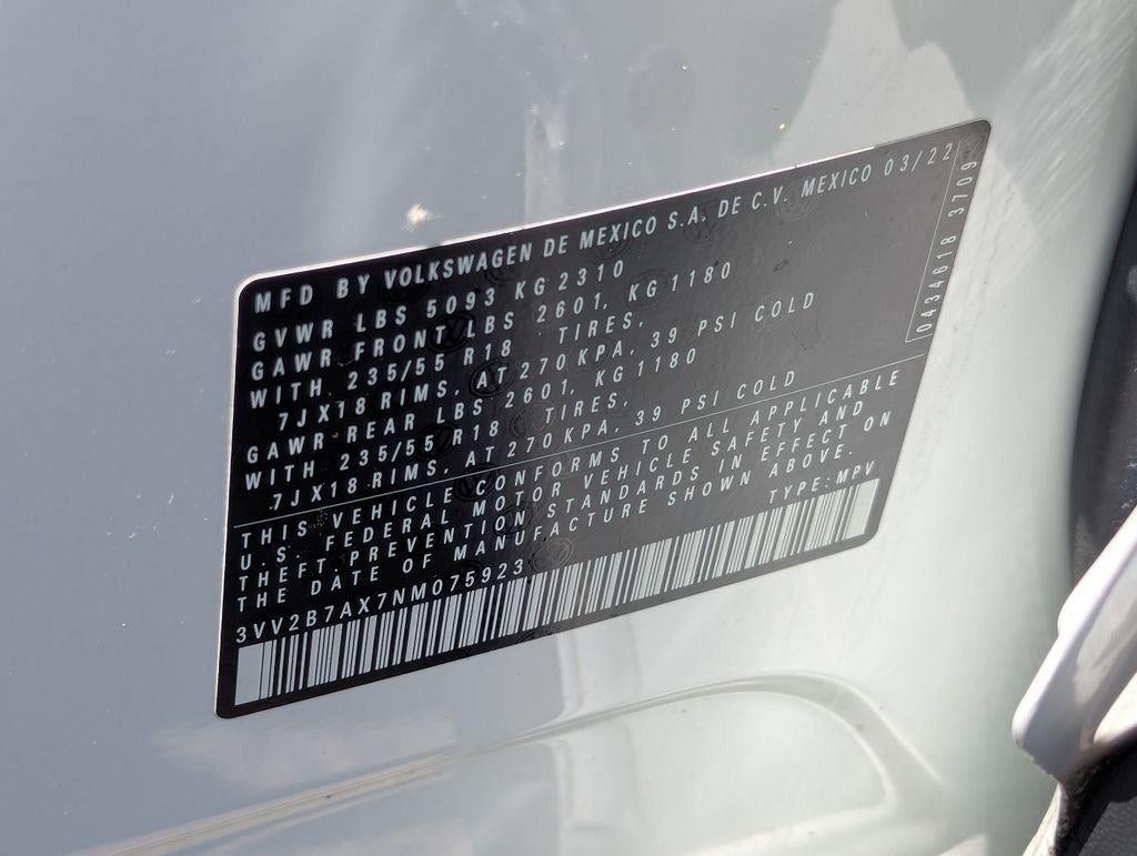 2022 Volkswagen Tiguan 2.0T SE