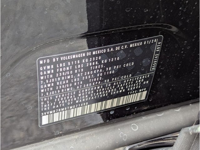 2026 Volkswagen Tiguan 2.0T SE