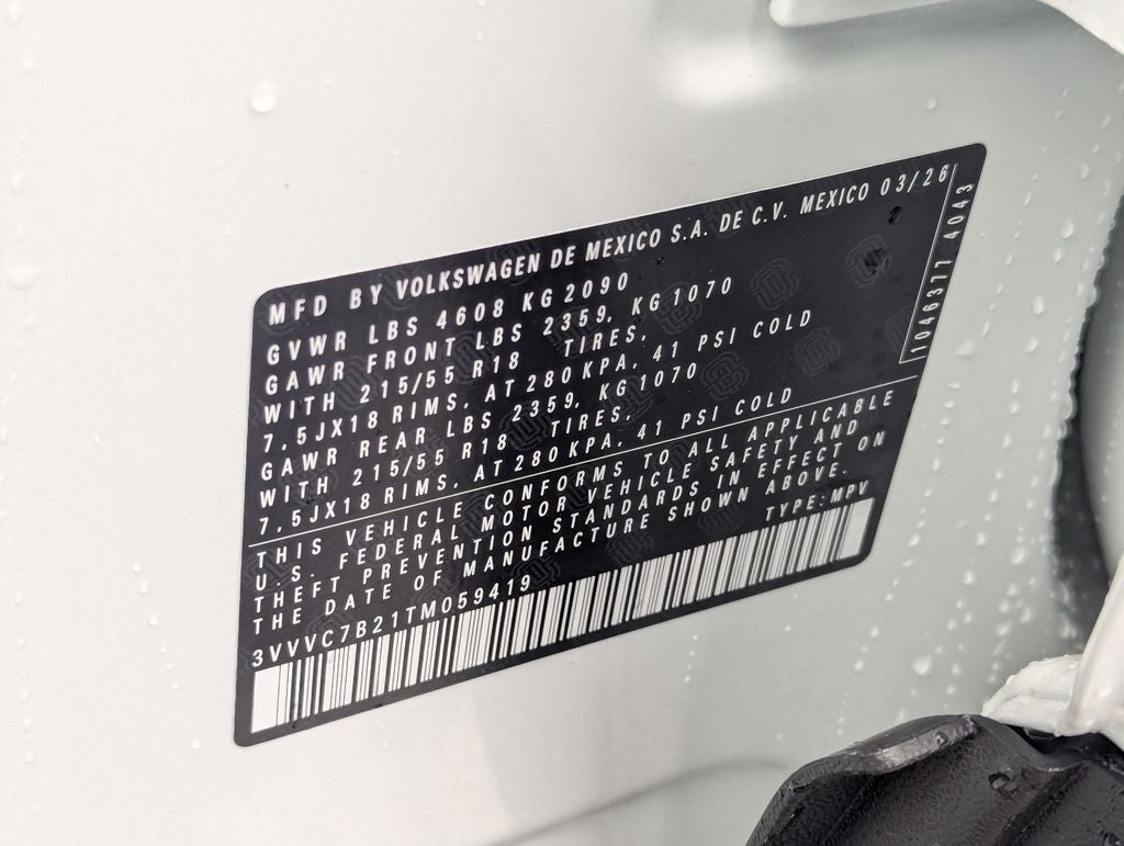 2026 Volkswagen Taos 1.5T SE