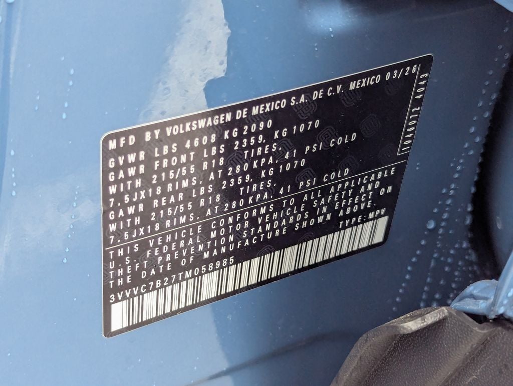 2026 Volkswagen Taos 1.5T SE