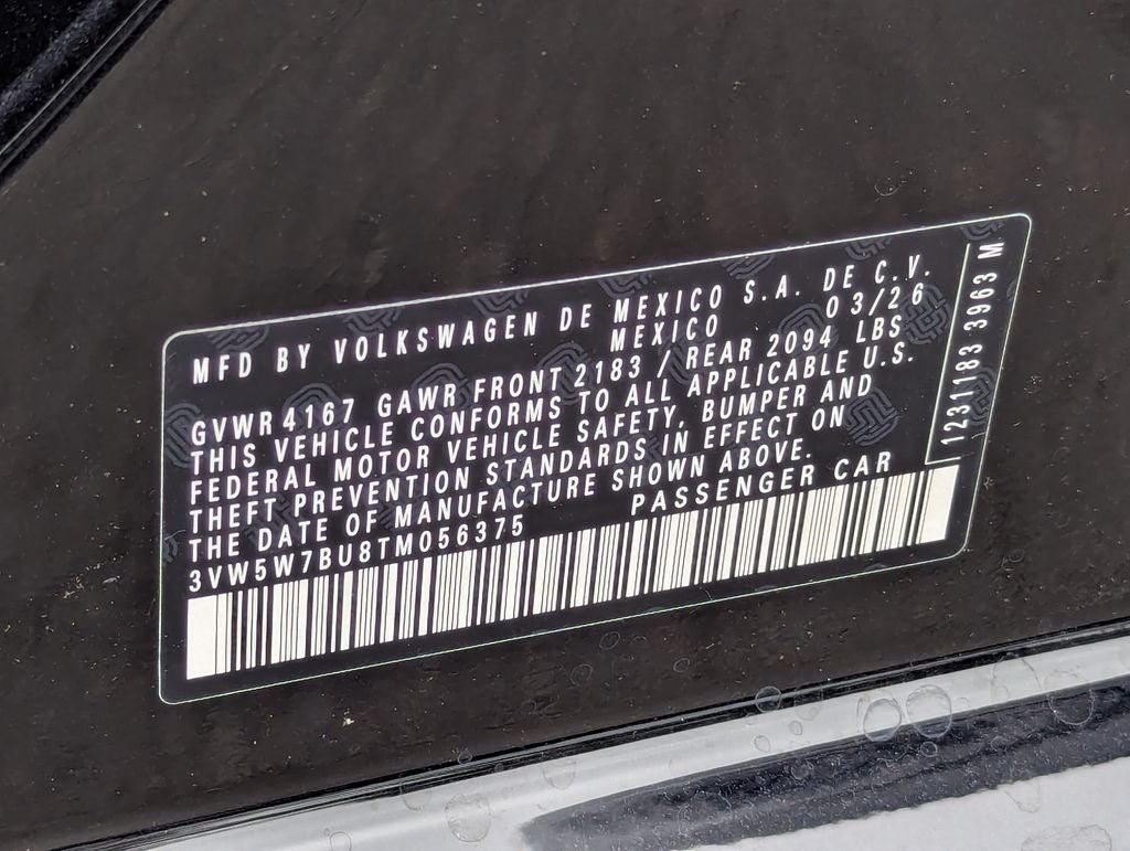 2026 Volkswagen Jetta 1.5T S