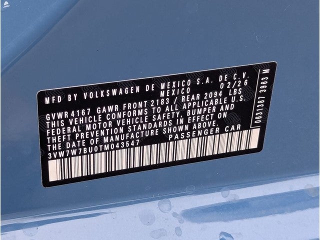 2026 Volkswagen Jetta 1.5T SE