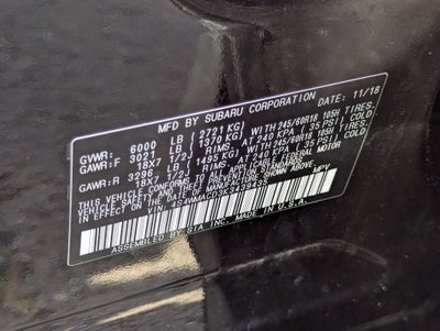 2019 Subaru Ascent Premium