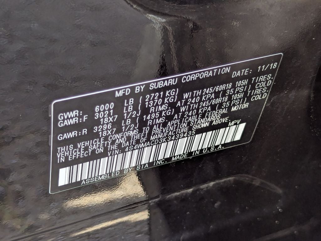2019 Subaru Ascent Premium