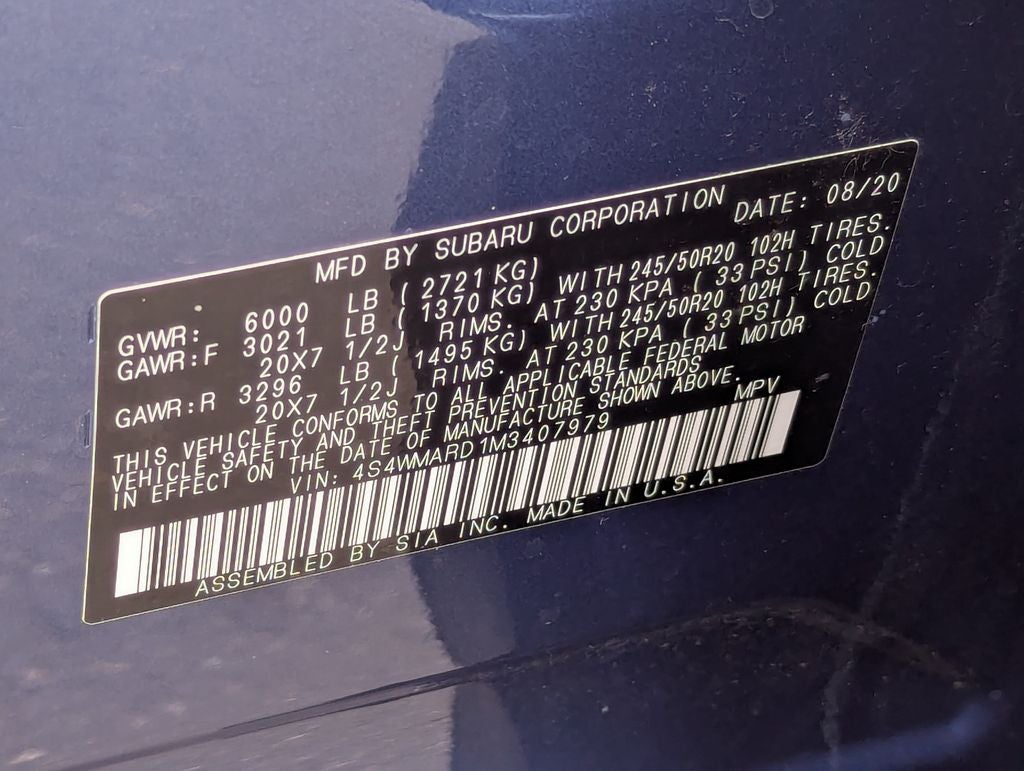 2021 Subaru Ascent Touring
