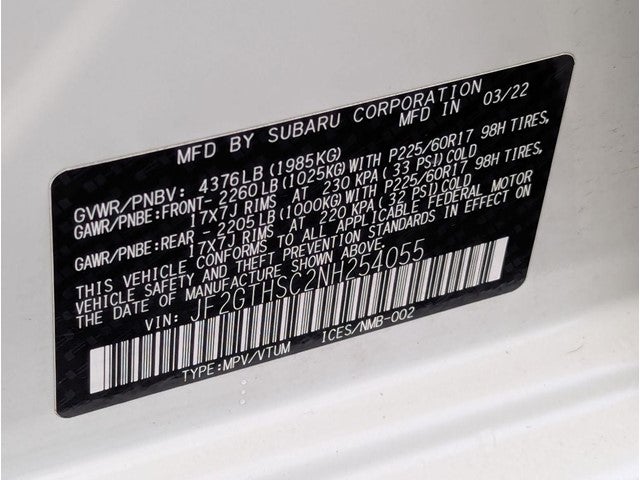 2022 Subaru Crosstrek Sport