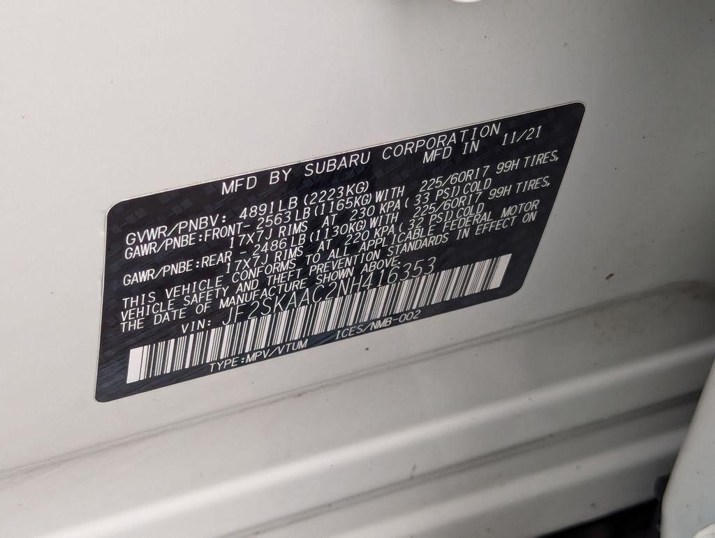 2022 Subaru Forester Base