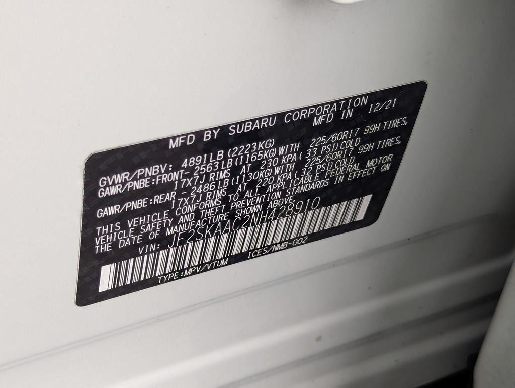 2022 Subaru Forester Base