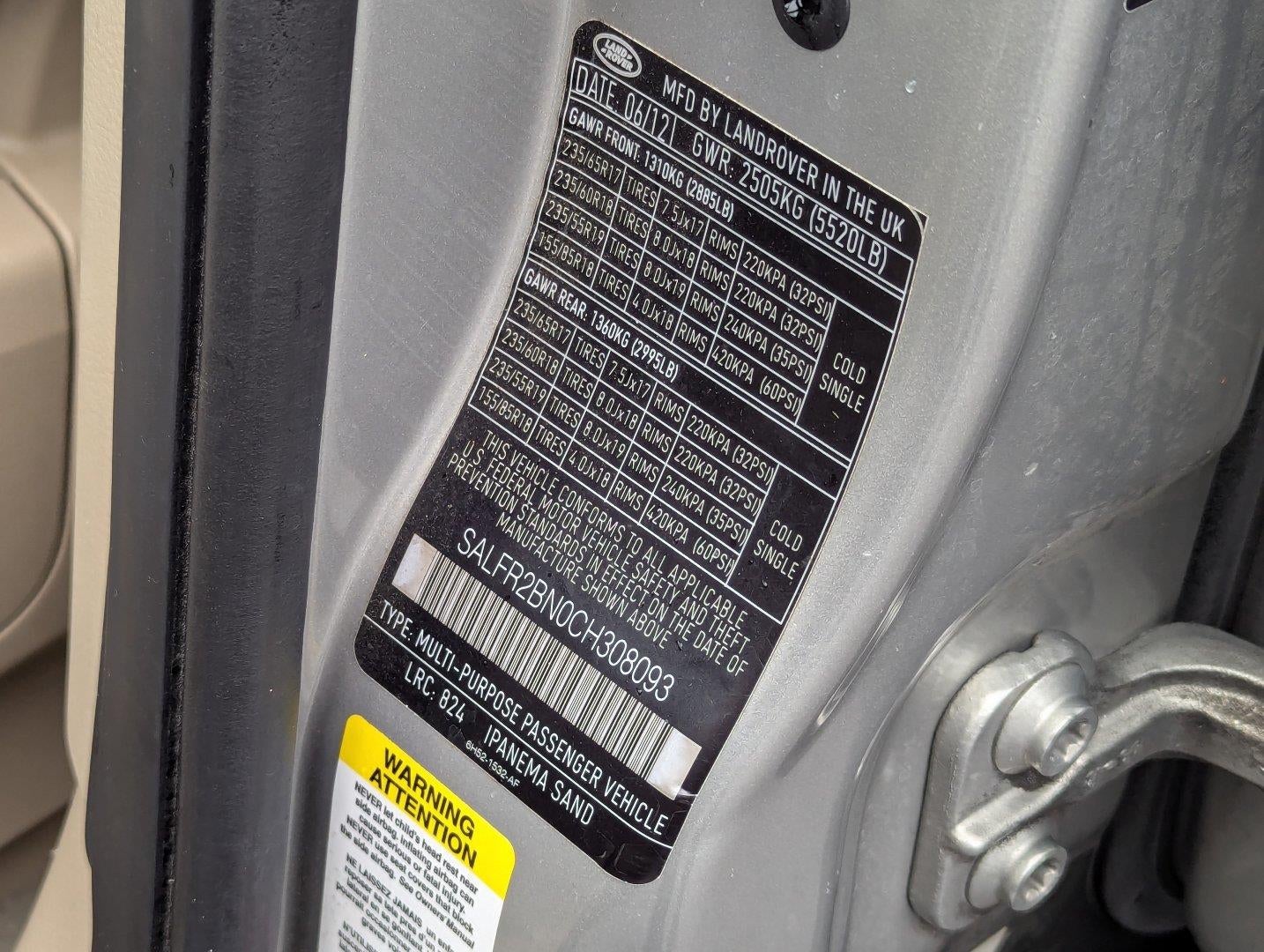 2012 Land Rover LR2 HSE