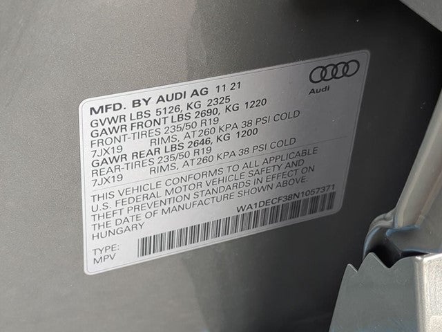 2022 Audi Q3 Premium S Line quattro