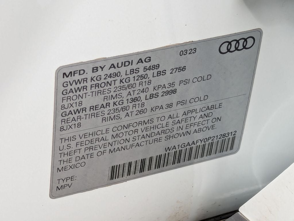 2023 Audi Q5 45 S line Premium quattro