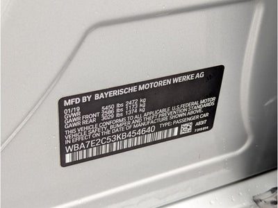 2019 BMW 7 Series 740i