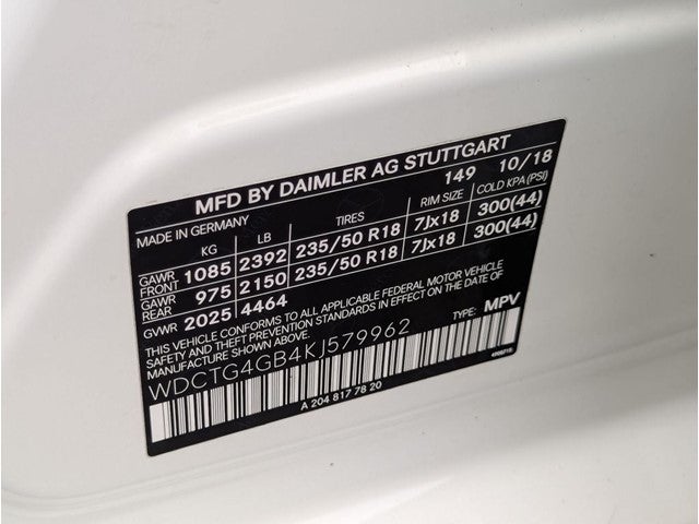 2019 Mercedes-Benz GLA GLA 250