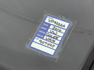 2016 Volkswagen e-Golf SE