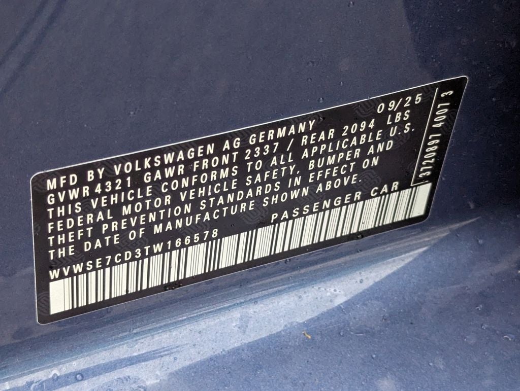 2026 Volkswagen Golf GTI 2.0T SE