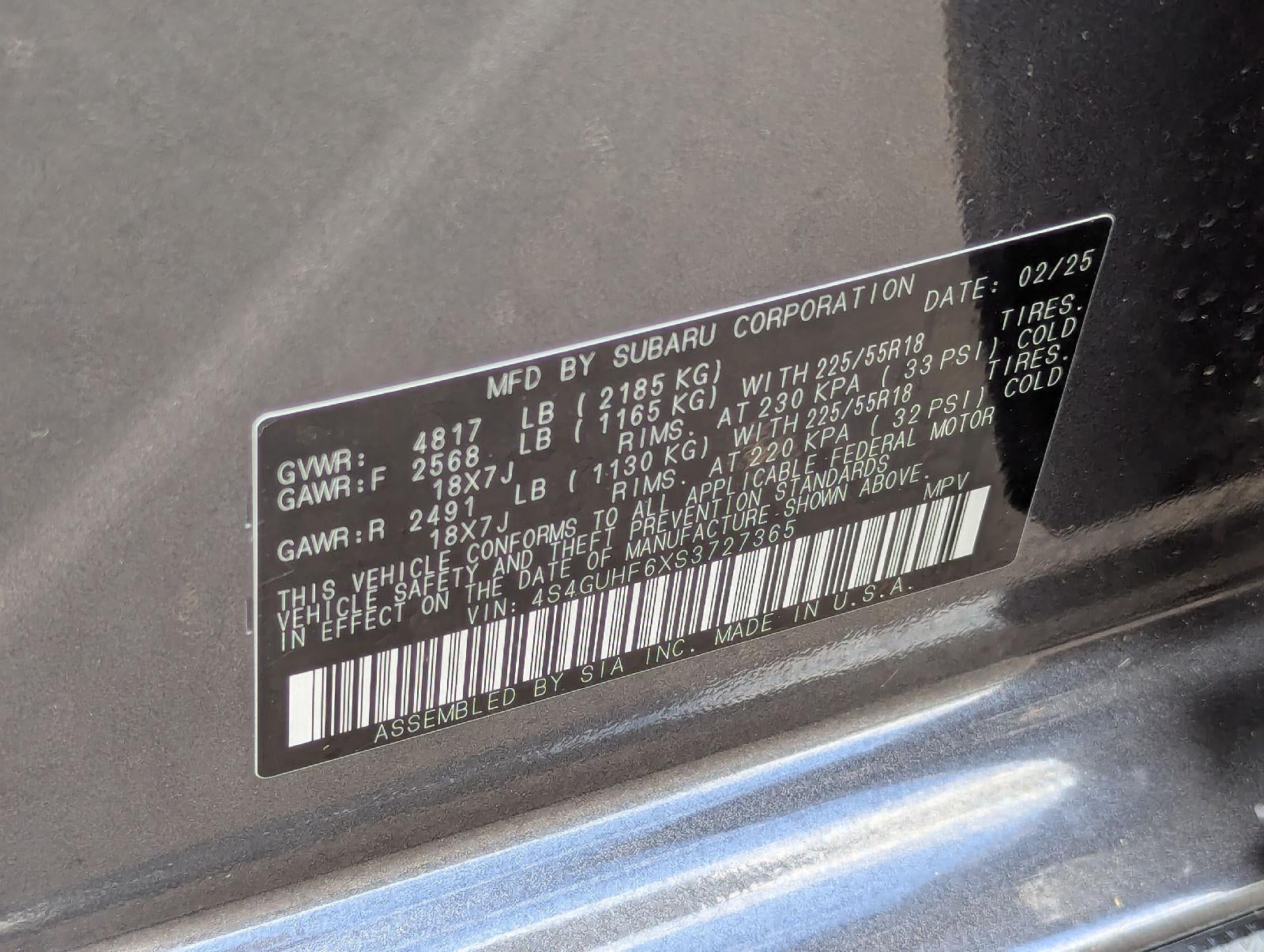 2025 Subaru Crosstrek Sport