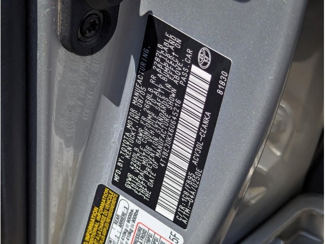 2006 Toyota CAMRY SEDAN