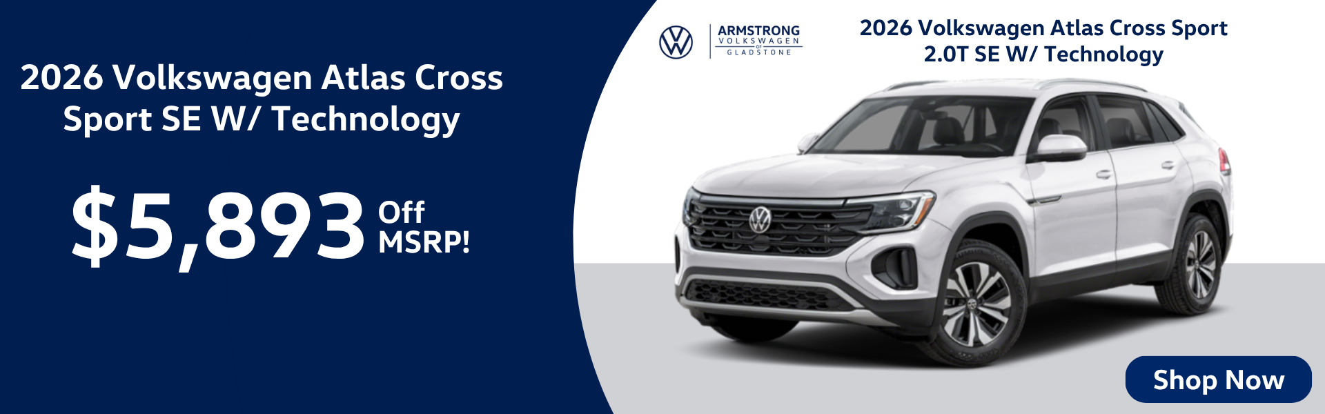 2026 Volkswagen Atlas Cross Sport Tech 