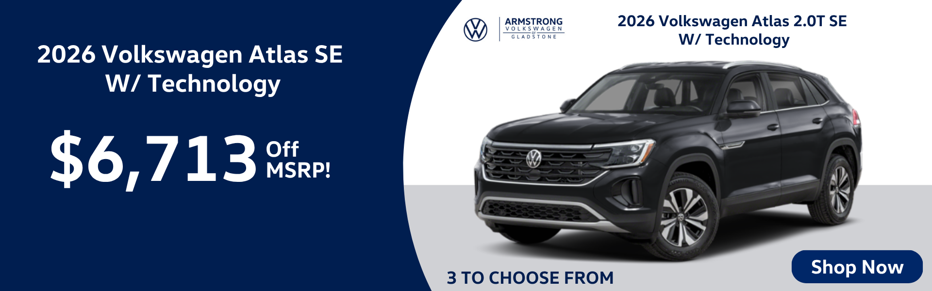 2026 Volkswagen Atlas SE Tech
